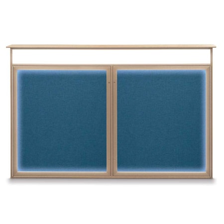 United Visual Products Open Faced Traditional Rounded Corkboard UV647ARC-BRONZE-BUFF